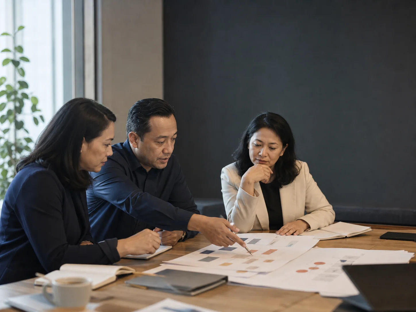 Tim consulting menelaah peta proses dan prioritas organisasi